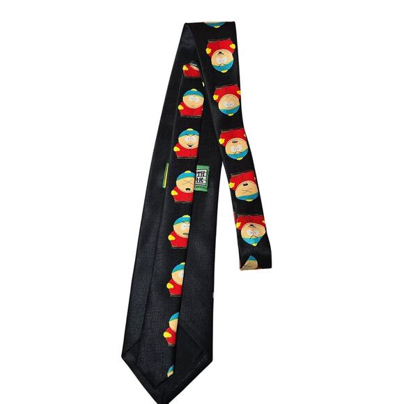 VTG South Park Faces Tie Gift Humor Funny Unisex Fathers Day Hippie Eric Cartman - Picture 4 of 5